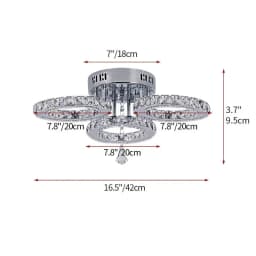 Modern Crystal Ceiling Chandelier Lamp for Living Room Pendant Light Home Art Decora Lustre Ceiling Luminaire For Dining Bedroom