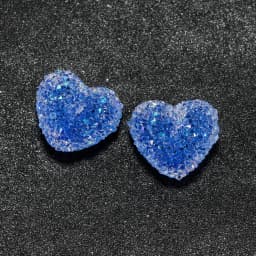 4pcs Shiny Hearts Shape Resin Pendant Charms for Earrings Necklace Jewelry Making Diy Supplies Accessories Phone Case Decoration