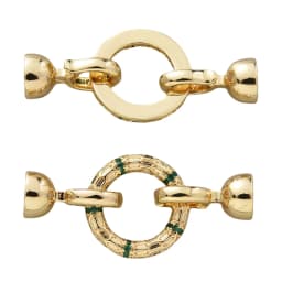 Juya DIY 18K Gold Plated Creative Closure Fasteners Lock Clasps Accessories For Needlework Beads Pearls Jewelry Making Material