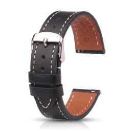 Cow Leather Watch Strap 18mm 20mm 22mm 24mm Brown Blue Red Green Cowhide Watchbands With Silver Stainless Steel Buckle