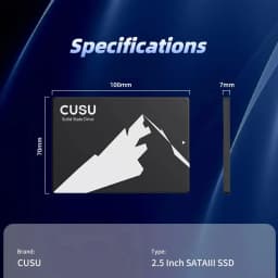 CUSU SSD 1TB 512GB 240GB 480GB SATA 2.5'' SATA3 Hard Drive SSD Disk 128GB 256GB 2TB 4TB 960GB 1920GB for Computer Laptop