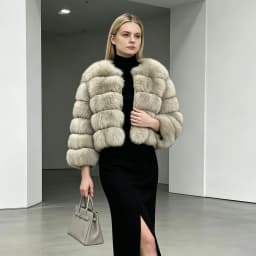2026 Real Fox Fur Coat Women Winter Warm Luxury Natural Raccoon Fur Jacket Detachable Sleeves Female Vest Furry Coats