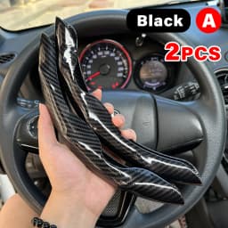 38cm Car Steering Wheel Covers Booster Micro Fiber Leather Auto Interior Decorative Accessories Universal Carbon Fiber Looking