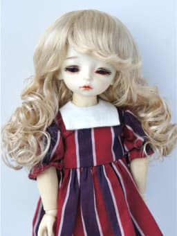 JD311 1/6 1/4 1/3 Synthetic mohair BJD wig 6-7inch 7-8inch 8-9inch Long European wave Doll hair YOSD MSD SD DOD Accessories