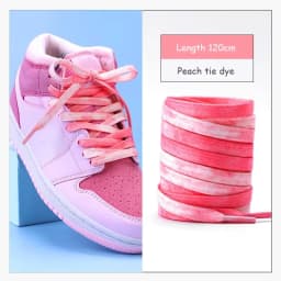 Tie Dye Shoelaces Gradient Colors Shoe Laces for Sports Shoes Boots Sneakers Skates Casual Shoes Flat Shoelace 120/140/160CM