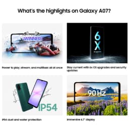 Samsung Galaxy A07 Mobile Phone Global Version 5000mAh Large Battery 50MP Main Camera 6.7" 90Hz 1600x720 Display