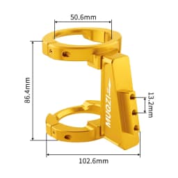 For Birdy Dahon 412 SP8 Folding Bicycle Front Bag Carrier Mount Adapter Adjustable Clamp Ring Bike Front Bag Holder Adapter