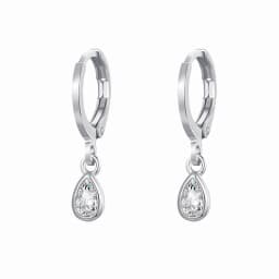 CRMYA Silver Gold Filled Dangle Earrings For Women CZ Zircon Long Water Drop Earring Men Jewelry Circle Ear Ring Wholesale