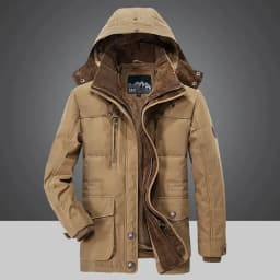 Men Down Jacket Male White Duck Down Jacket Hooded Outdoor Thick Warm Padded Snow Coat Oversized Plus Size Degree Winter Parkas