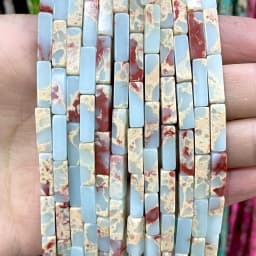 4*13MM Natural Stone Square Aventurine Tiger Eye Agates Crystal Jades Spacer Beads For Jewelry Making DIY Bracelet Accessories