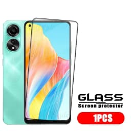 1/2/3/4PCS Full Cover Glass For OPPO A78 4G Glass OPPO A78 4G Tempered Glass HD 9H Full Cover Glue Screen Protector OPPO A78 4G