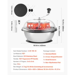 SucceBuy Bud Leaf Trimmer Manual Bud Trimmer w/ Sharp Stainless Steel Blades Visual Cutting Wet & Dry Hydroponic Cutting Machine