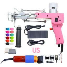 Tufting Gun 2 IN 1 Electric Carpet Tufting Gun Can Do Both Cut Pile and Loop Pile Hand Gun Carpet Weaving Flocking Power Tools