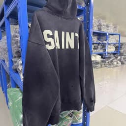 Worn-In Washed Oversized Fleece Lined Casual Commute Hoodie Youth Couple Cotton Sweatshirt Printed Design Spring Season