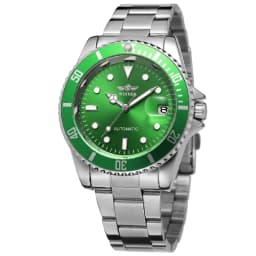 Winner Automatic Mechanical Men Watch Top Brand Luxury Rotating Bezel Timer Luminous Dial Date Calendar Male Classic Wristwatch