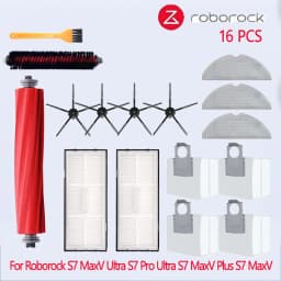 For Roborock S7 MaxV Ultra S7 Pro Ultra Accessories S7 MaxV Plus Main Side Brush Mop Hepa Filter Dust Bag Robot Vacuum Cleaner