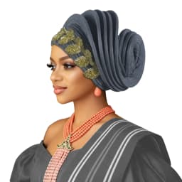 Already Made African Headtie Turban Cap Lady Head Wraps Nigerian Diamond Wedding Auto Gele Party Headgear Headpiece Hat Outfits