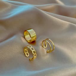3pcs/Set Fashion Punk Ring Simple Design Vintage Black Color Joint Rings Sets for Women Jewelry Korean Version Joint Ring 2021