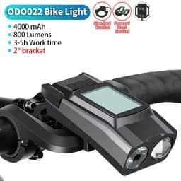 Bike Headlight GPS Speedometer Horn 3 in 1 Multifunctional Rechargeable Bicycle Front Lamp Cycling Computer MTB Bike Accessories