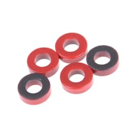 Hot 5pc T37-6 T37-2 T50-2 Iron Powder Cores 9.5*5.2*3.3mm AL=3.0nH/N2 8.5uo Iron Dust Ferrite Toroid Core Coating Yellow Gray