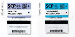 High Quantity Text Clear Letters Printed PVC SCP Hard Card Patches,top Hardboard,hardcard 8.5*5.5CM WF23461