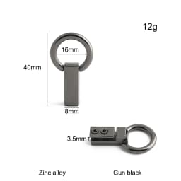 10/30/100PCS Metal Leaf Shape Bag Anchor D-ring For DIY Leather Shoulder Handbag Straps Hanger Hooks Connector Clips Accessories