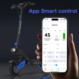 REDDYDY RD2 Electric Offroad Scooter 45MPH Max Speed 3600W Peak Dual Motors Adult Scooter 60V18.2Ah High Capacity Battery 50Miles Max Range 3-riding Modes 10.5" Off-Road Tires Dual Hydraulic Disc Brakes Dual Shock Absorbers NFC Unlocking APP Smart Control
