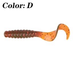 10 Pcs Jig Wobblers Worm Soft Lure 4.8cm 1.2g Shrimp Fishy Smell Spiral Tail Artificial Silicone Bait Swimbait Fishing Tackle