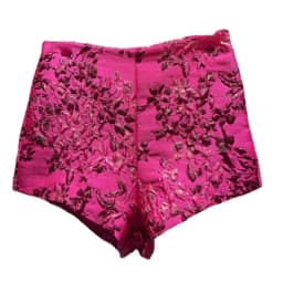 2026 Autumn New Original Three-Dimensional Indentation Flower Shorts for Women Rose Pink Color Hot Girl Super Short Shorts