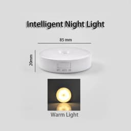 HPH Motion Sensor LED Night Light 4pcs Rechargeable Night Lamp For Kitchen Cabinet Wardrobe Lamp Staircase Wireless Closet Light