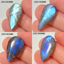 Wholesale Natural Stone Loose Beads Irregular Shape Bead Blue Purple Labradorite Cabochon 2-4Pcs/Lot