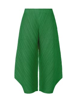 Miyake Pleated Side Slit Ankle-Length Pants Women Korean Fashion Causal Loose Wide Leg Pants Jff374