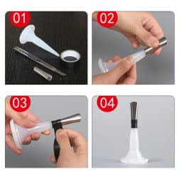 10pcs Small Size Stainless Steel Caulk Nozzle Applicator Finishing Caulk Finisher Sealant Smooth Scraper Grout Tools 5/6/7mm