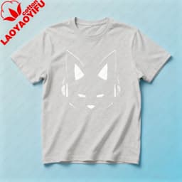 Furry Edm T-Shirt Simple Design Fox Printed Tshirt Fluffy Lover Shirt Furry Fans Gift Tee Men Unisex Daily Life Casual Tops