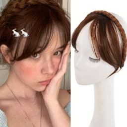 Stylish Retro Braided Wig Headband for Women Multifunctional Cute Hair Band Beauty Accessories Gift