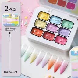 UR SUGAR 9 Colors 4 In 1 Pat Painting Gel Y2K Gradient Blush Color Semi Permanent Soak Off UV&LED Gel Nail Art Creation Salon DI