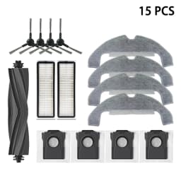 Dreame D15 Plus Robot Vacuum Cleaner Accessories Main Side Brush Mop Cloth Hepa Filter Dust Bag Spare Parts