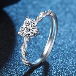 Original 925 Sterling Silver Ring High Quality Adjustable Opening AAA Zircon for Women Wedding Fine Fashion Jewelry Gift