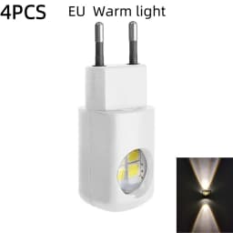 AITHEA Mini LED Night Light EU US Plug Dusk to Dawn Sensor Energy Saving Wall Lamp for Bedroom Bathroom Hallway