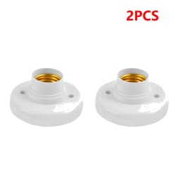 1-10PCS E27 Screw Cap Socket White Ceiling Light Lamp Bulb Fixing Base Stand Light Bulb Holder Spiral LED Bulb Base