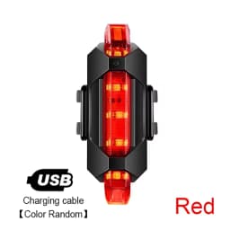 Bike Light Set Front Light with Taillight USB Rechargeable Easy to Install 3 Modes Bicycle Accessories for the Bicycle Road MTB