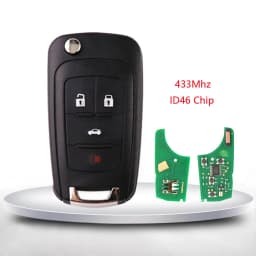 433Mhz 2 Buttons Remote Key For Vauxhall Opel Astra J Corsa E Insignia Zafira C 2009-2015 Transponder Chip ID46 315Mhz Flip Car