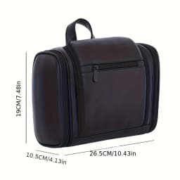 Large Capacity Unisex Travel Toiletry Bag with Hook, Multi-Compartment Wash Bag, Great for Daily Outing Ideal Gift for Men Women