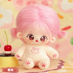 Cute 20cm Idol Doll With Clothes Kawaii Plush Cotton Dolls Stuffed Toy DIY Birthday Gift