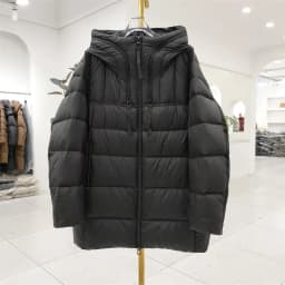 Winter Hooded Warm Mid Length Down Jacket Female Double Zipper Solid Parker Outwears Women 90% White Duck Down Loose Down Jacket