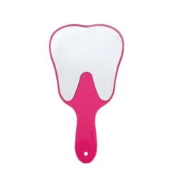 1PC Dental Mouth Mirror Tooth Shaped Mirror Handheld Unbreakable Plastic Makeup Mirror Dental Accessories Dentist Gift