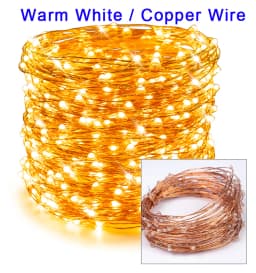 30m 50m 100m LED String Fairy Lights Remote Control Waterproof Plug in for Indoor Outdoor Christmas Holiday Wedding Garden Decor