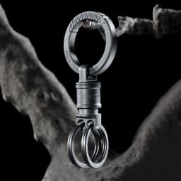 Luxury Titanium Key Chain Magnetic Spin Rotary for Car Key Ring Connector Anti-off Holder Men EDC Quickdraw Buckle Male Gadgets