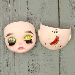 ICY DBS OOAK Blyth doll Hand-Painted Face Plate Including Back Plate Screws Lips carved 1/6 BJD Anime Girl
