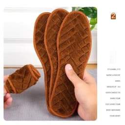 Winter Warm Insole for Shoes Thicken Plush Snow Boots Shoe Sole Thermal Insert Sports Running Insoles Men Woman Heating Pads